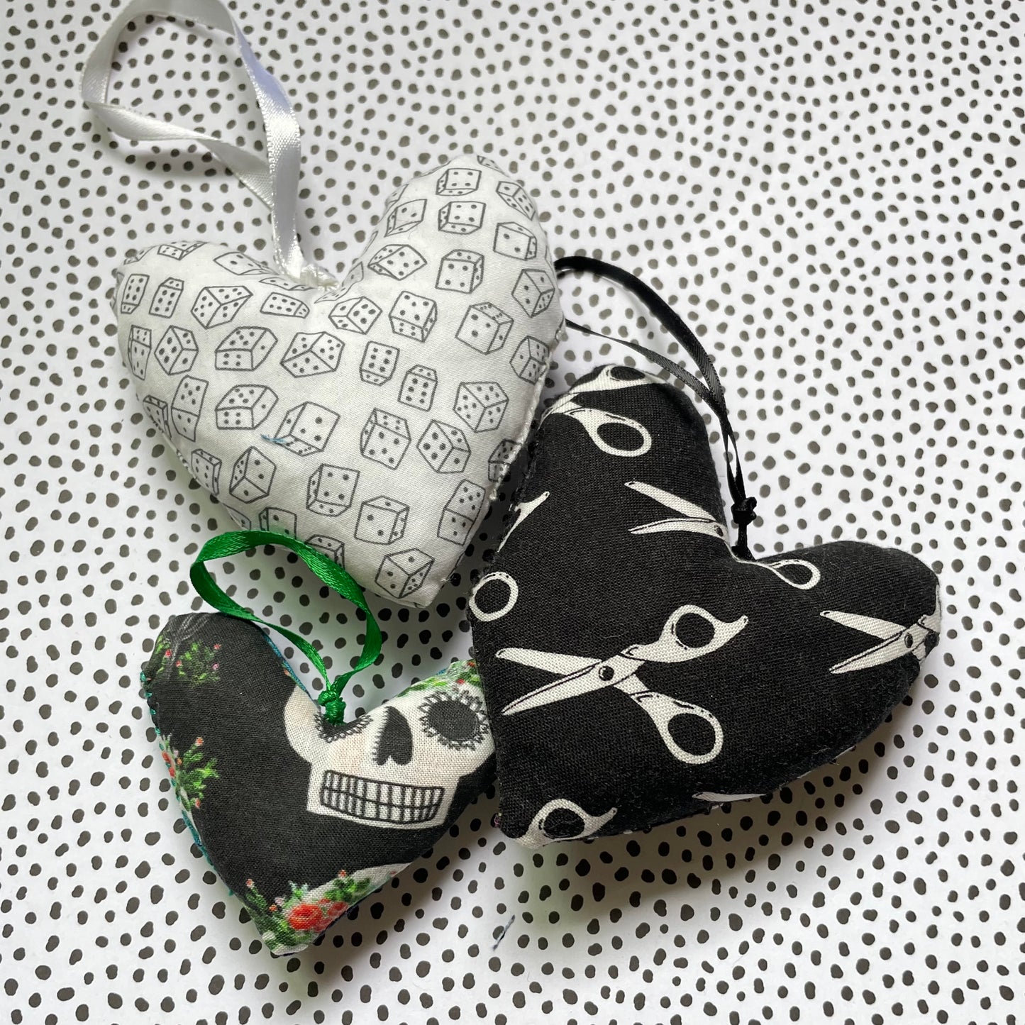 Heart ornaments Set of 3