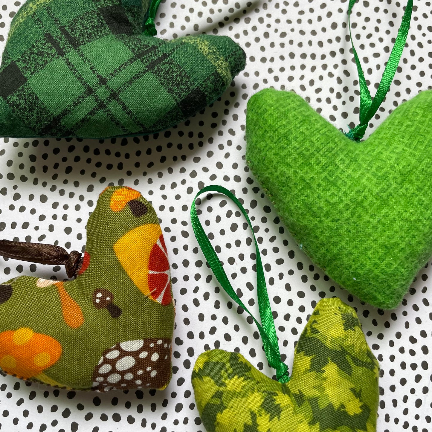 Heart ornaments Set of 4