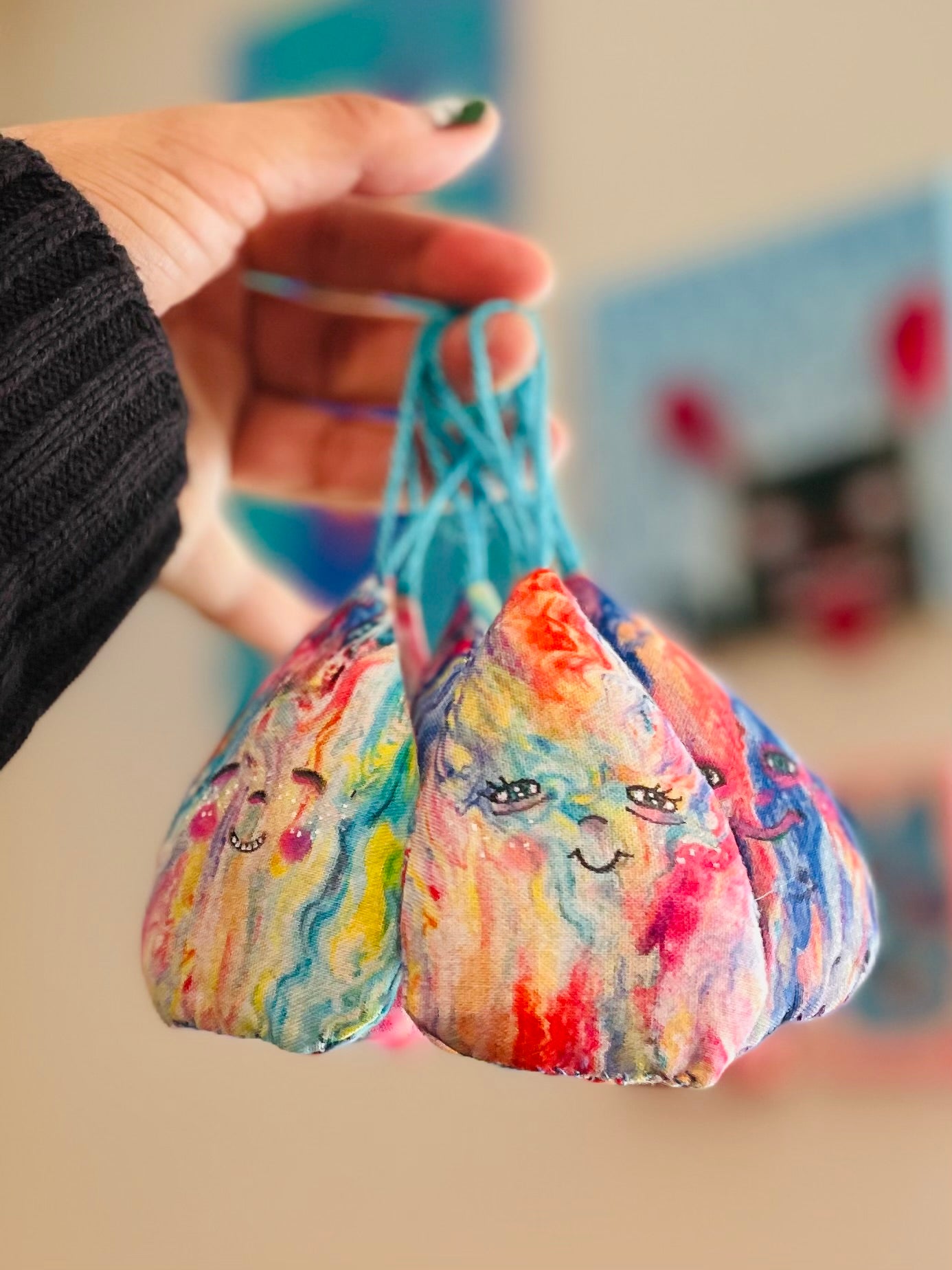Happy Paint  Drop ornament
