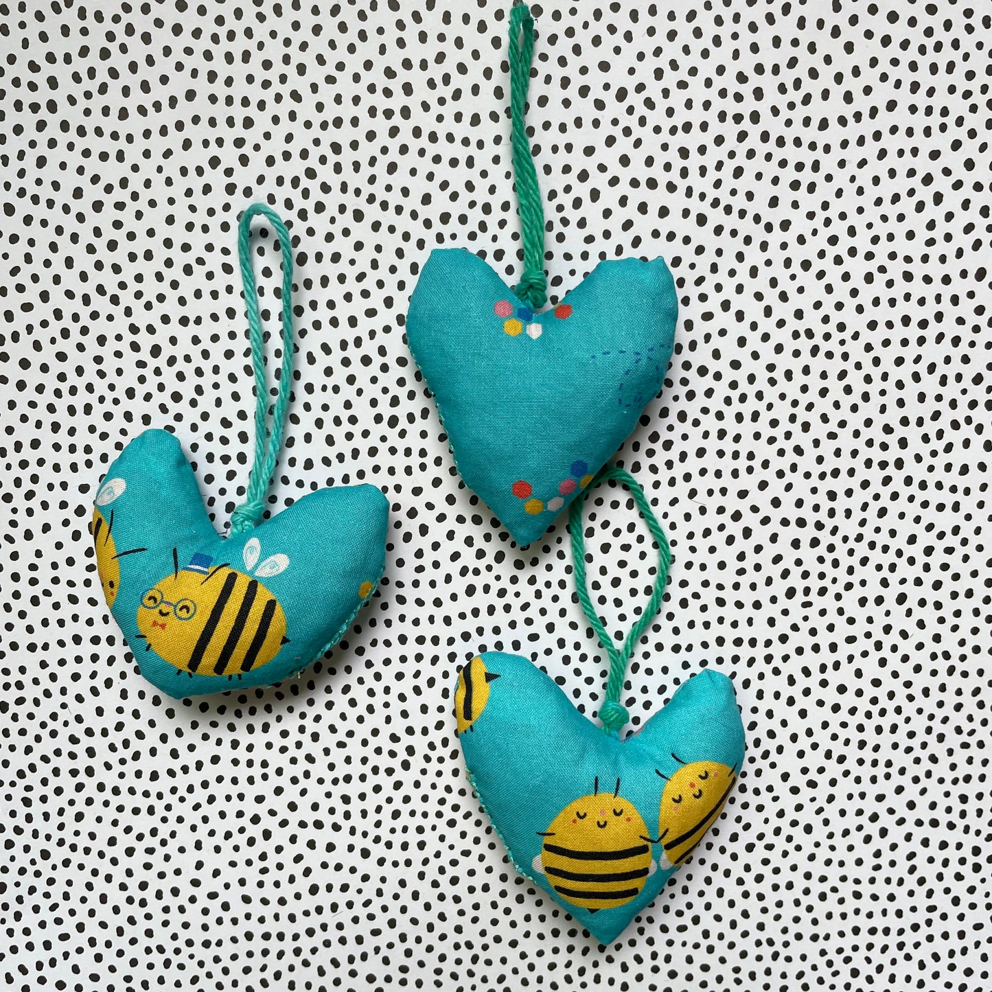 Heart ornaments Set of 3
