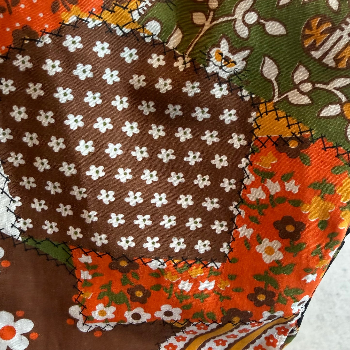 Patchwork Quilt Print Pants