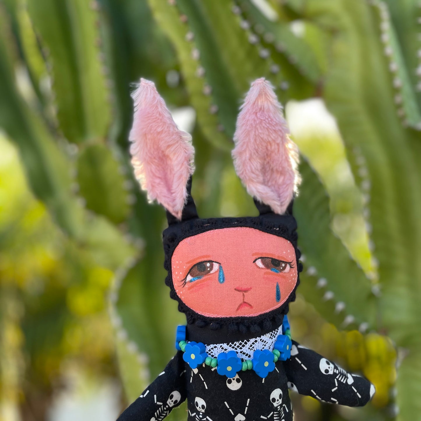 Día De Los Muertos Sad Desert Bunny