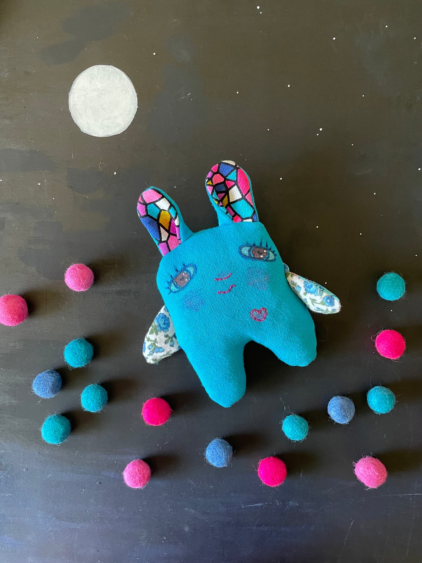 Blue Love Bunny