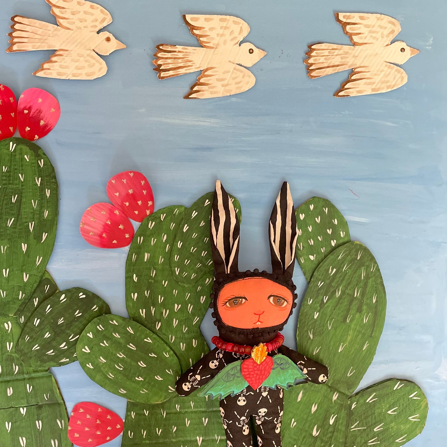 Día De Los Muertos Desert Bunny