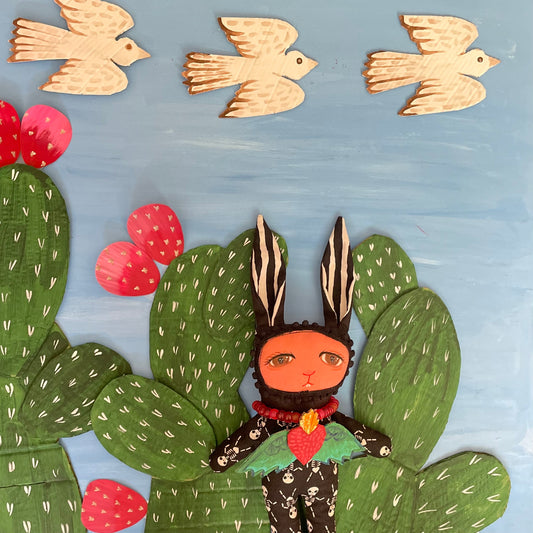 Día De Los Muertos Desert Bunny