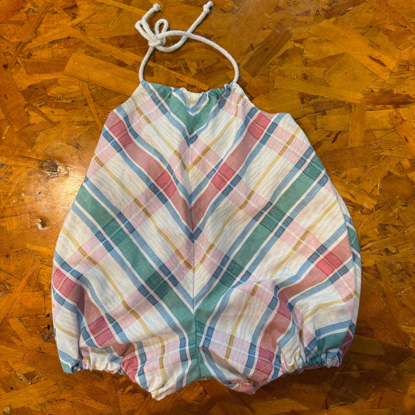 Pastel Plaid Short Romper